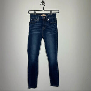 7 for all Mankind (b)air Ankle Skinny Jeans Womens Size 24 Dark Blue Denim